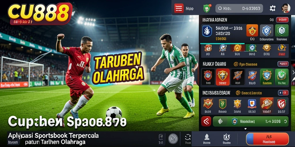 Tampilan screenshot CU888 dengan antarmuka Sportsbook yang menarik.