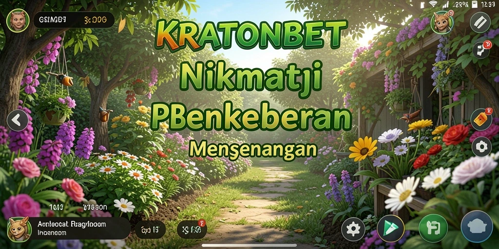 Tampilan gameplay KRATONBET yang mendebarkan saat berkebun.