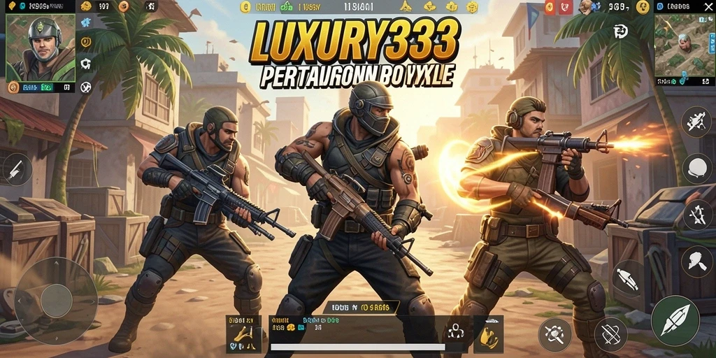 Screenshot menunjukkan aksi seru dalam pertarungan Battle Royale.