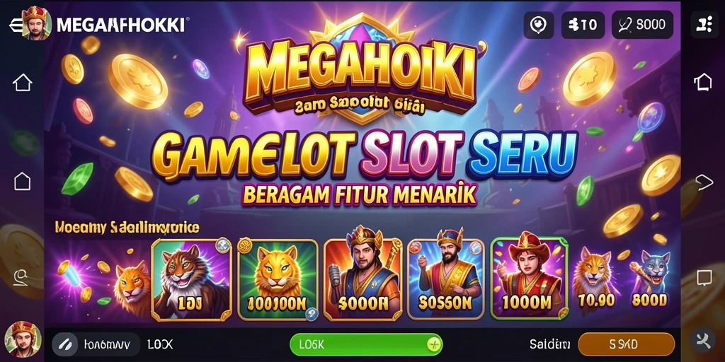 Tampilan gameplay seru dan menegangkan dalam MEGAHOKI.