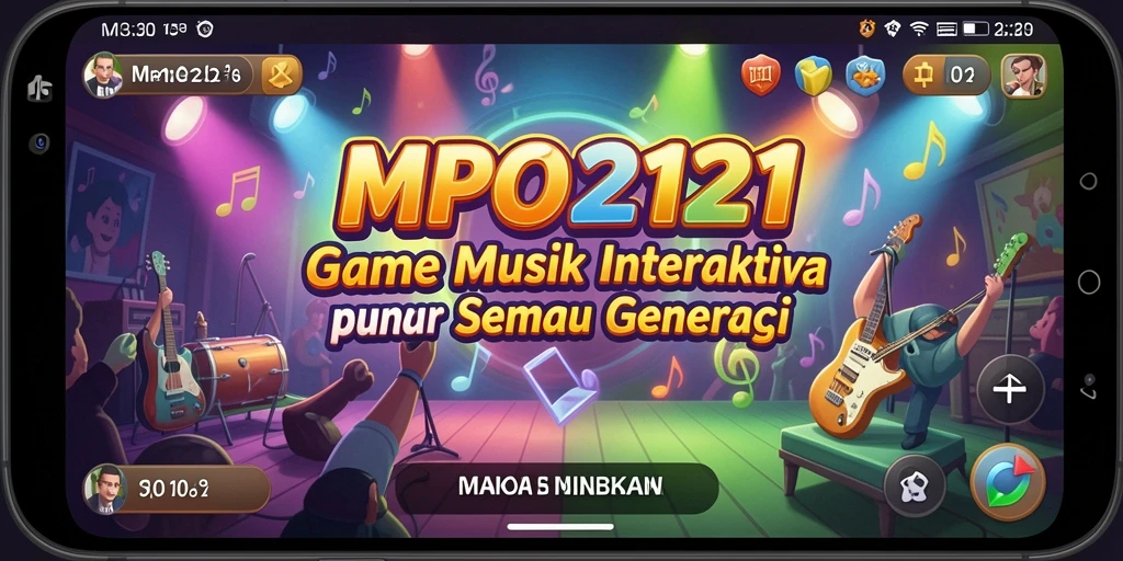 Tampilan menarik dari gameplay MPO2121 yang penuh dengan musik.