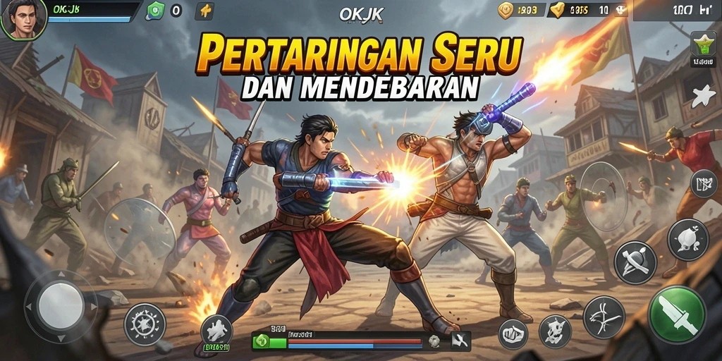 Tampilkan aksi pertarungan seru dalam OKJK.