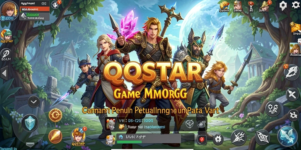 Screenshot menunjukkan gameplay seru di dalam QQSTAR yang memikat.
