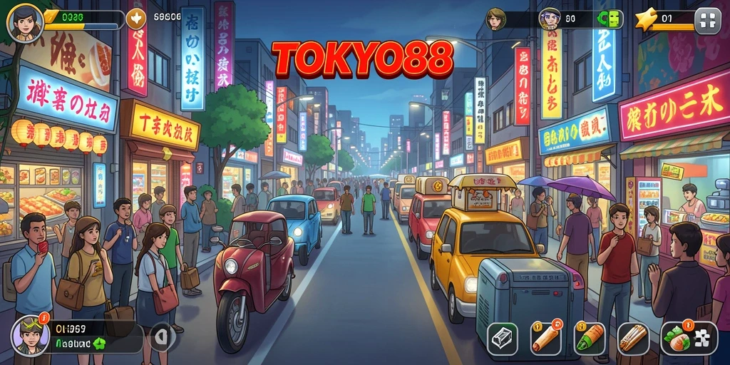 Tampilan gameplay TOKYO88 yang menarik dan dinamis.