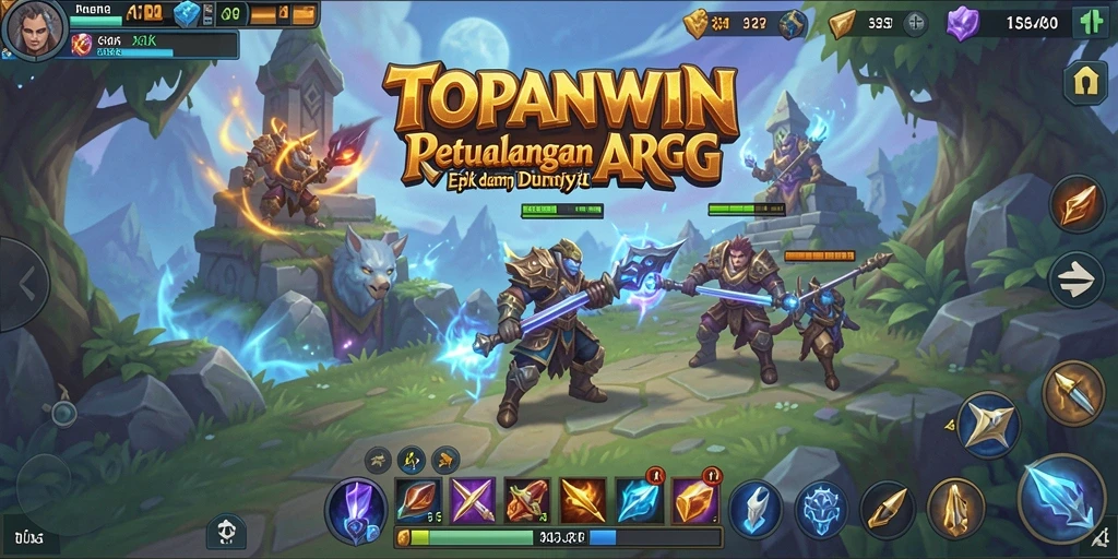 Screenshot gameplay menampilkan aksi seru dalam petualangan ARPG.